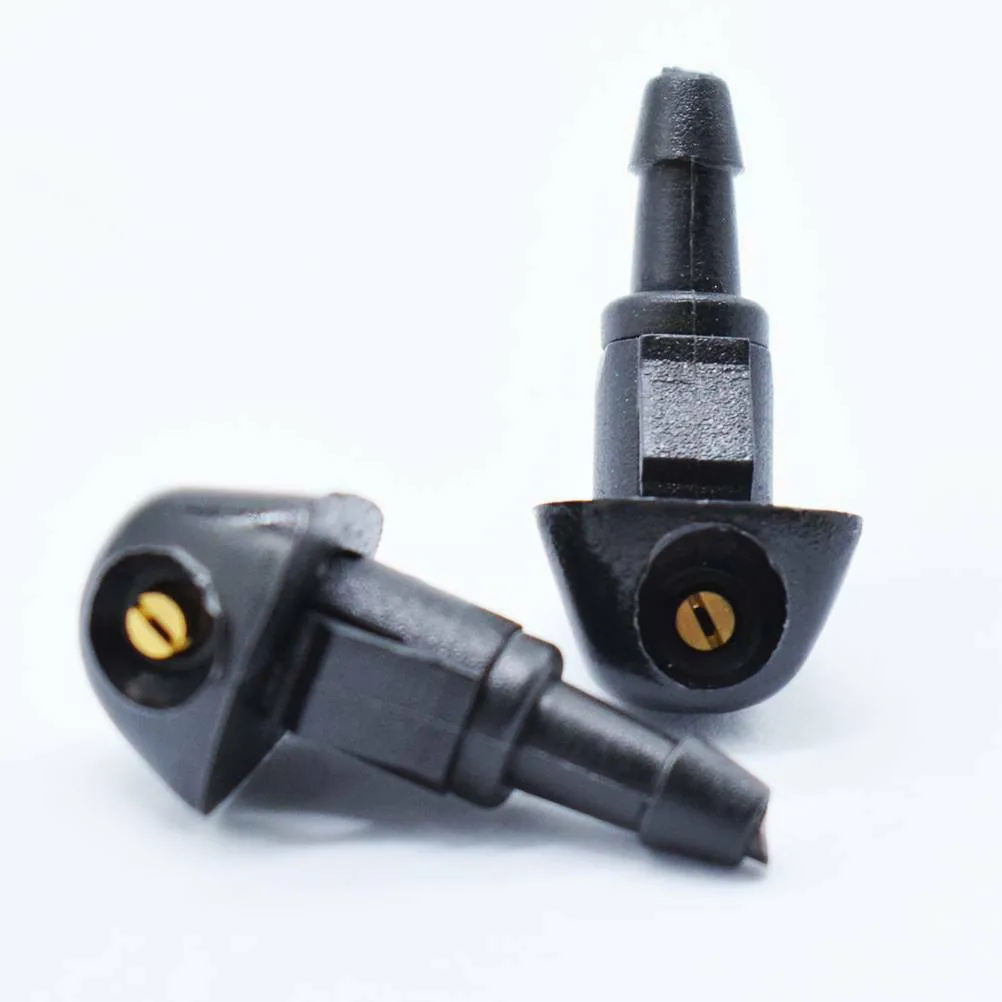 

For Honda Shuttle 1995-2000 Water Jet Nozzle Front Windscreen Spray Washer 2pcs Set ABS Plastic Black Practical