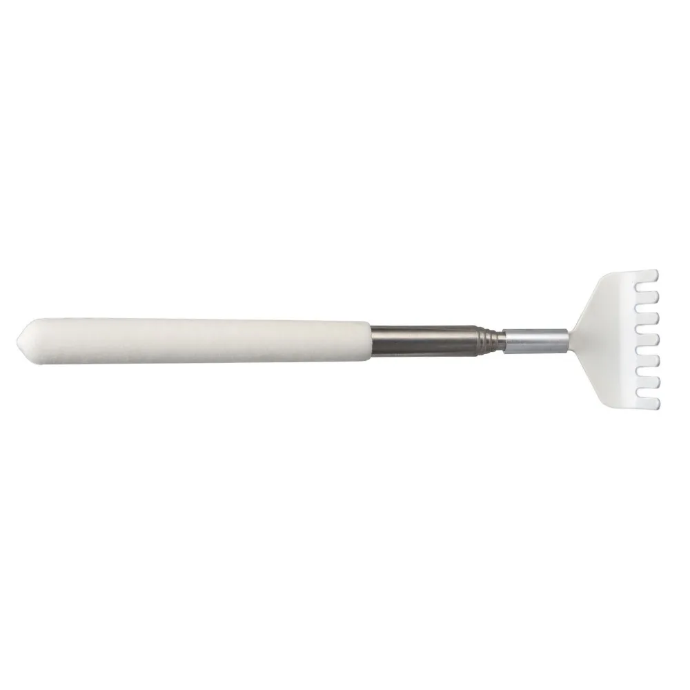 5Pcs Stainless Steel Extendable Back Scratcher White 20-66cm Metal Back Scratcher Telescopic Back Scratcher For Health Care