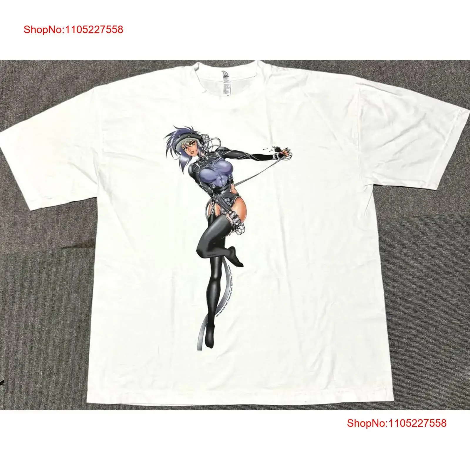 

Футболка «Призрак в доспехах» Motoko Kusanagi Masamune Shiro, винтажная стираная повседневная дизайнерская одежда с графическим рисунком, универсальная