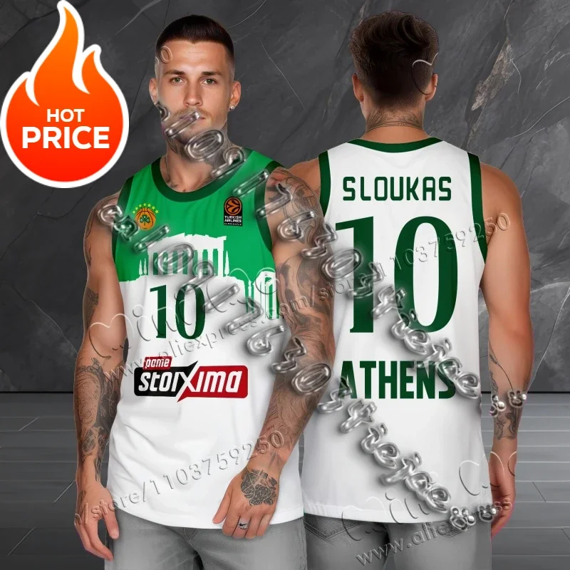 

Moto New Arrivals Panathinaitkos Basketball Jersey Fan Special Jersey Kit Greece Men Summer Basketball Sports Jersey Vest TShirt
