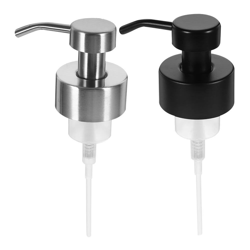 

2pcs Stainless Steel Soap Replacement Liquid Dispenser For Hand Soap Shampoo Lotion Foaming Bottle Pump Bathroom Kitchen Use