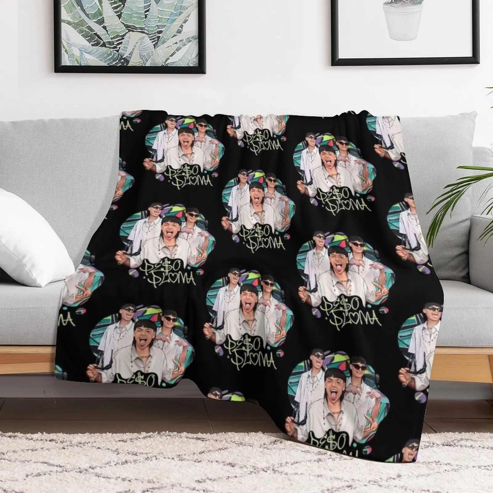 Peso Pluma Throw Blanket Cozy Light Blanket for Travel Camping Picnic