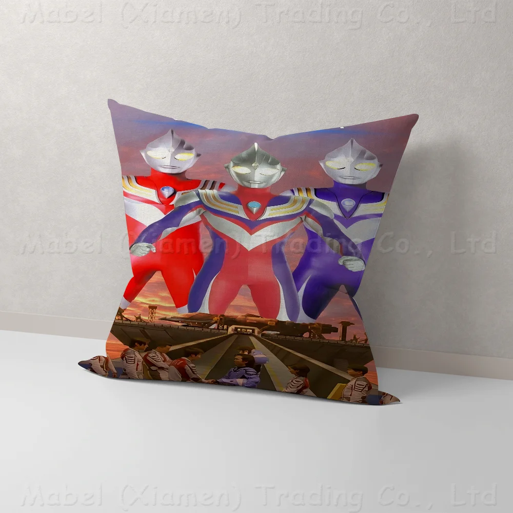 Ultraman Tiga Personalized Pillow Cover Kids Bedroom Wild Party Decor Pillowcase Kid Birthday Shower Gift