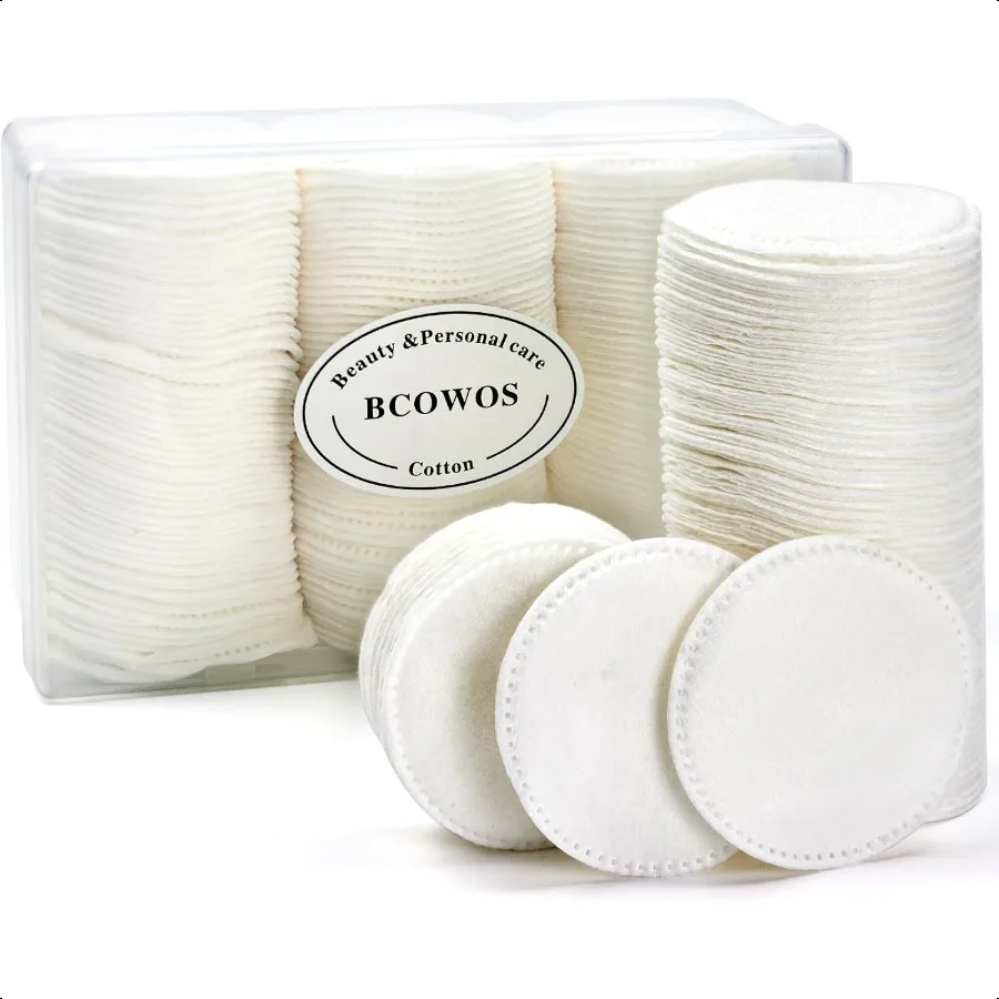Tampons de coton ronds de 160 points pour le visage, tampons démaquillants absorbants doux et non pelucheux pour tous les Types de peau, utilisés pour les démaquillants