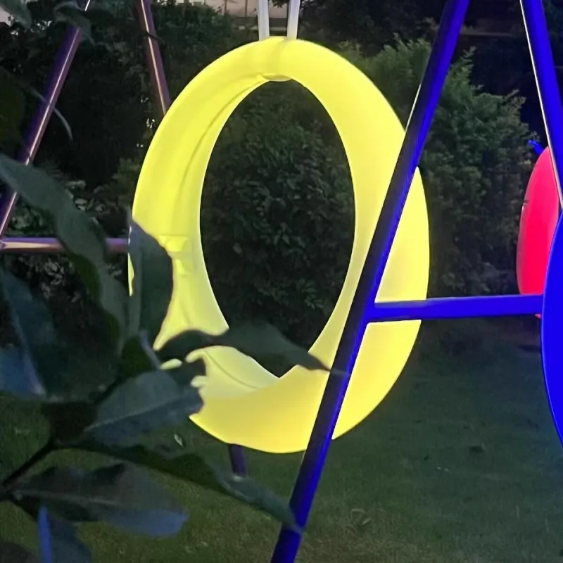 

Outdoor Furniture Lighting Luminous Swings Moon Shape Outdoor Hanging Hammocks Rocking Chairs Outdoor Activities Wedding Decor