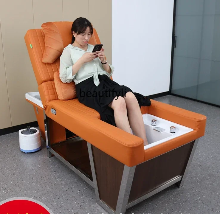 

Foot Massage Shampoo Facial Bed Water Circulation Massage Massage Couch Electric Quick Heating Integrated Bed for Beauty Salon