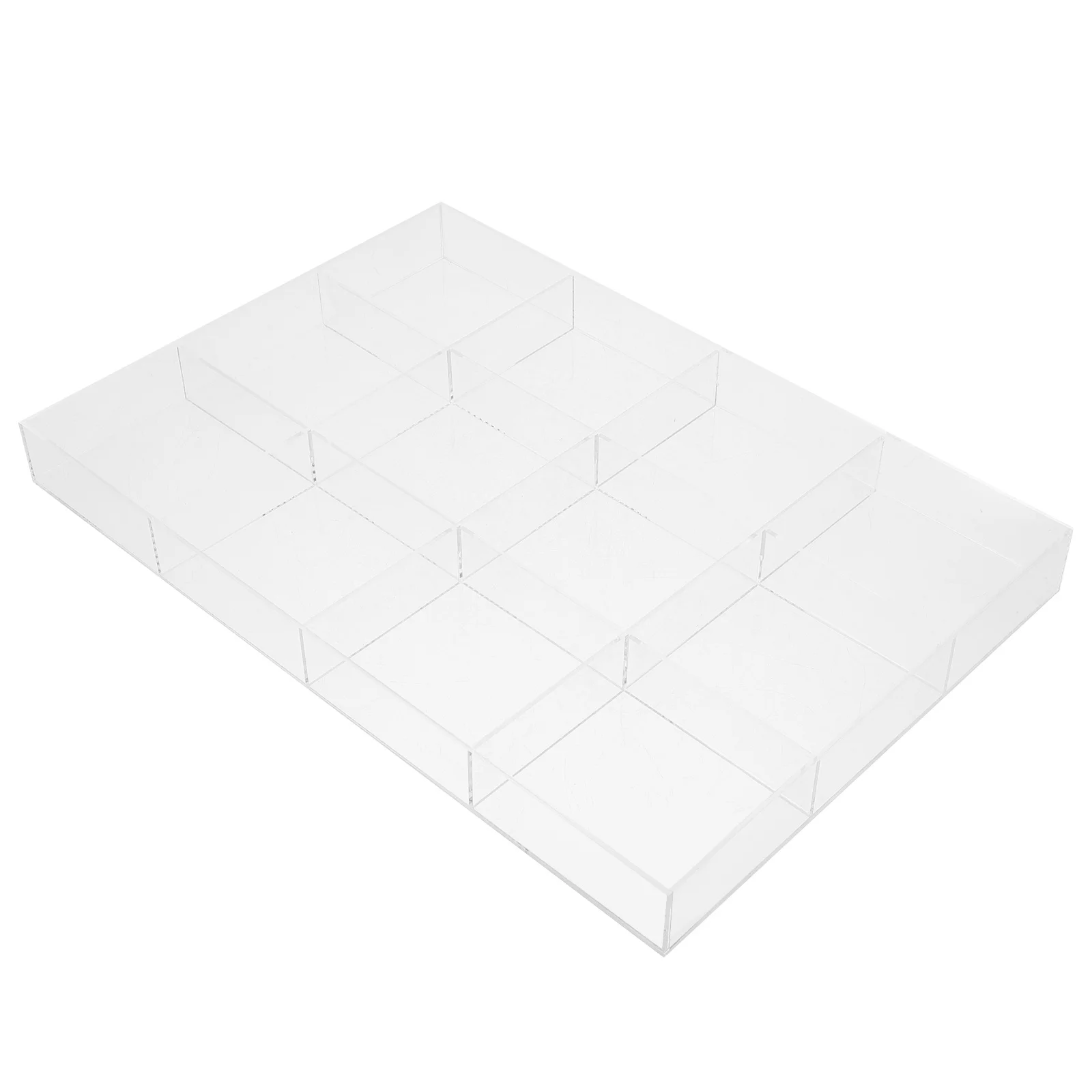 

Large Acrylic Jewelry Tray Clear Organizer Storage Tray for Rings Earrings Necklaces Bracelets Multifunctional Jewelry Display