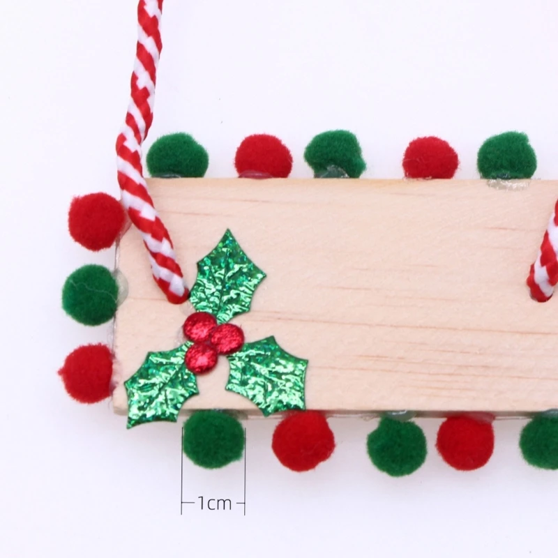 Festive Christmas Decor Cheerful Ornament Dollhouse Miniature Swing Indoor Decor