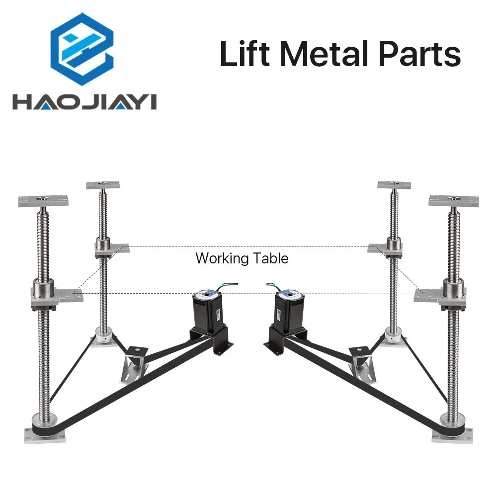 

Motorized up and down table platform Lift Metal Parts for CO2 Cutting and Engraving Machine