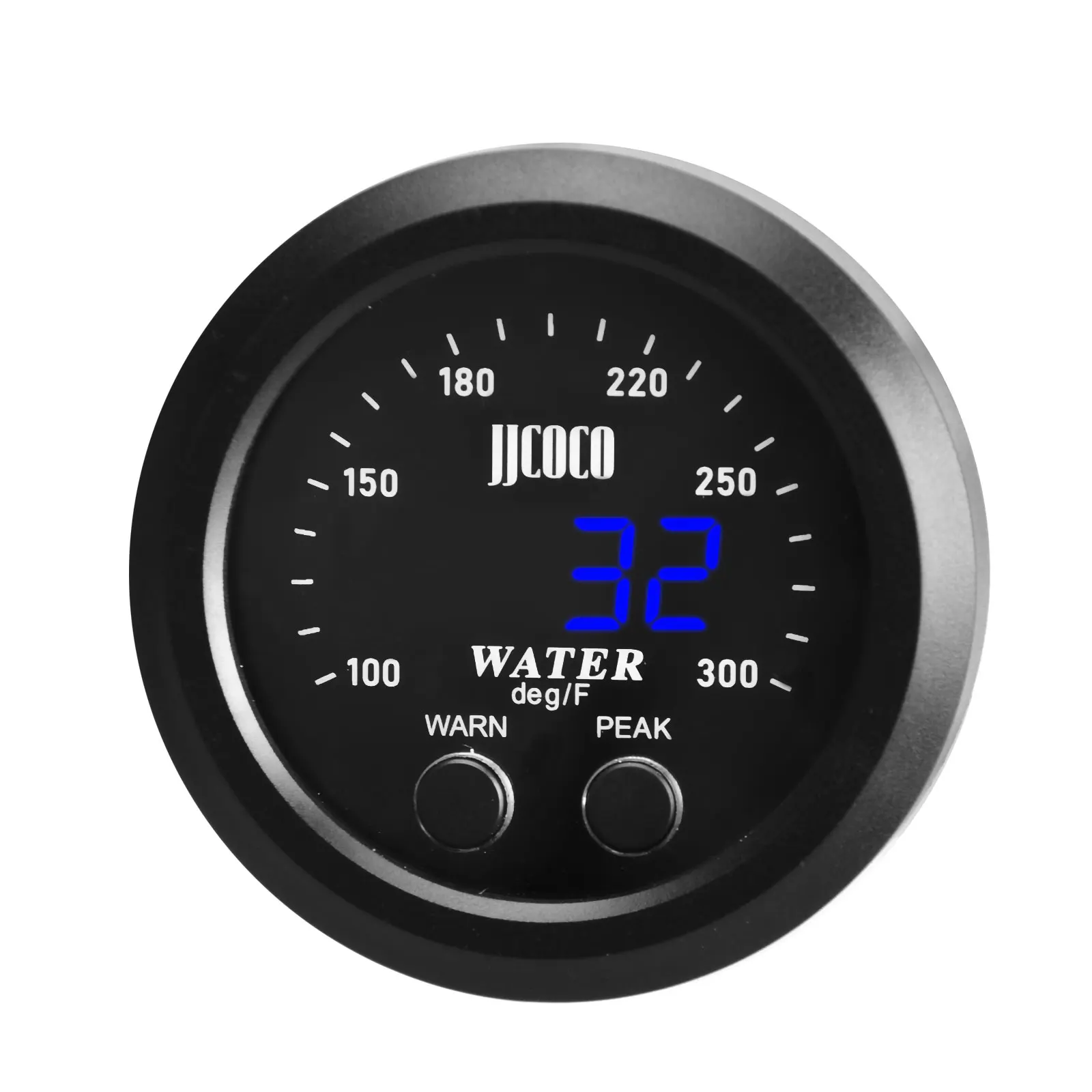 Universal Ultra-thin 52MM 2'' 12V Water Temperature Gauge With 1/8NPT Sensor Car Digital Meter Display Temp 32-212F(0~100C)