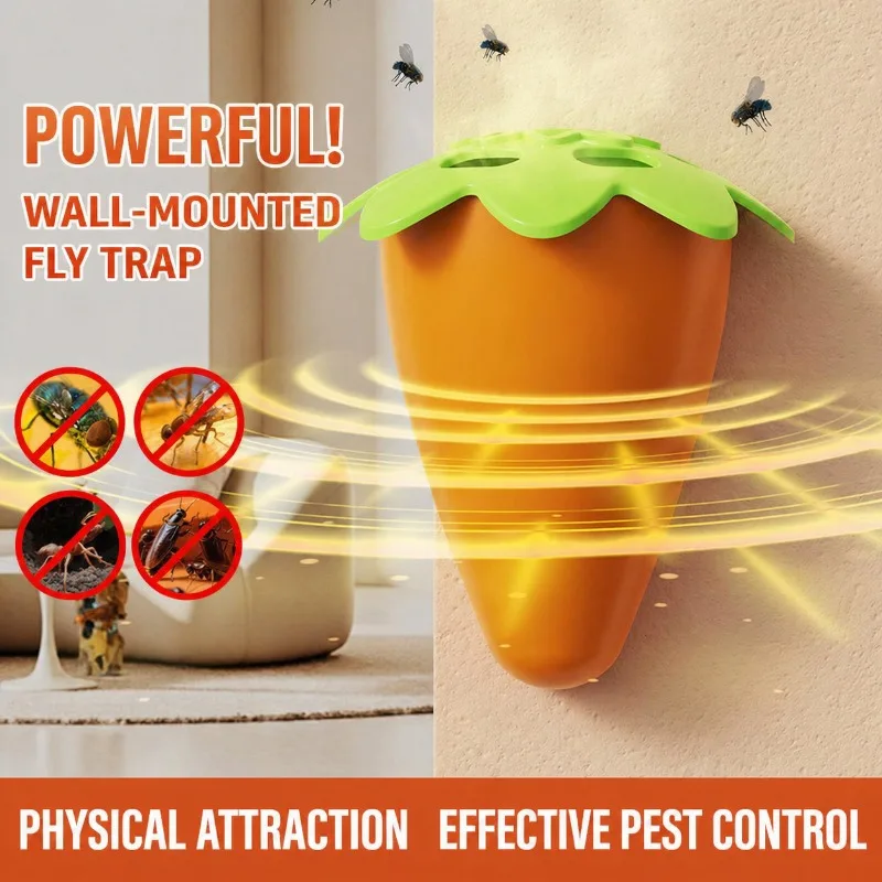 Household Fly Bait Agent Wall Mounted Insect Eliminator Efficient Flying Pest Removal Practical Kitchen Indoor Solution