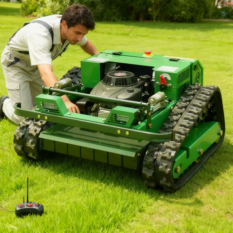 

Газонокосилка с фабрики, прямая CE EPA, газонокосилка с дистанционным управлением, гусеничная косилка, бесщеточный двигатель, подметальная машина