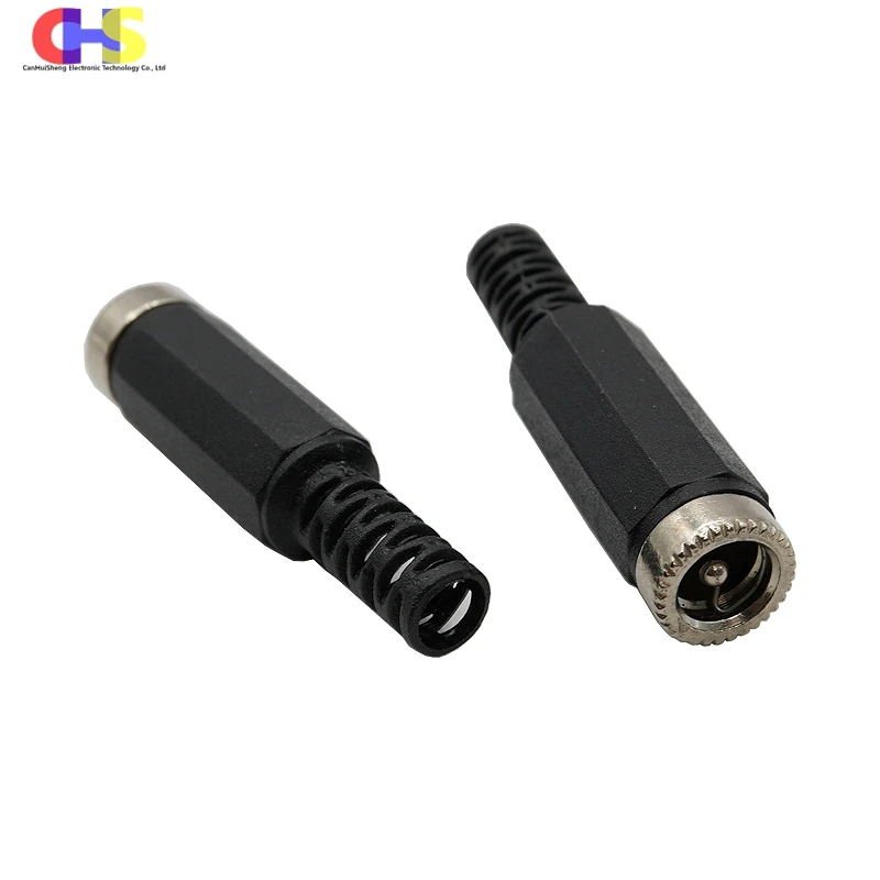 ​​10pcs DC005 DC Power Connector 5.5x2.1mm/2.5mm Male Female Welding Socket Adapter (Plug & Jack Pair)​​ view 5