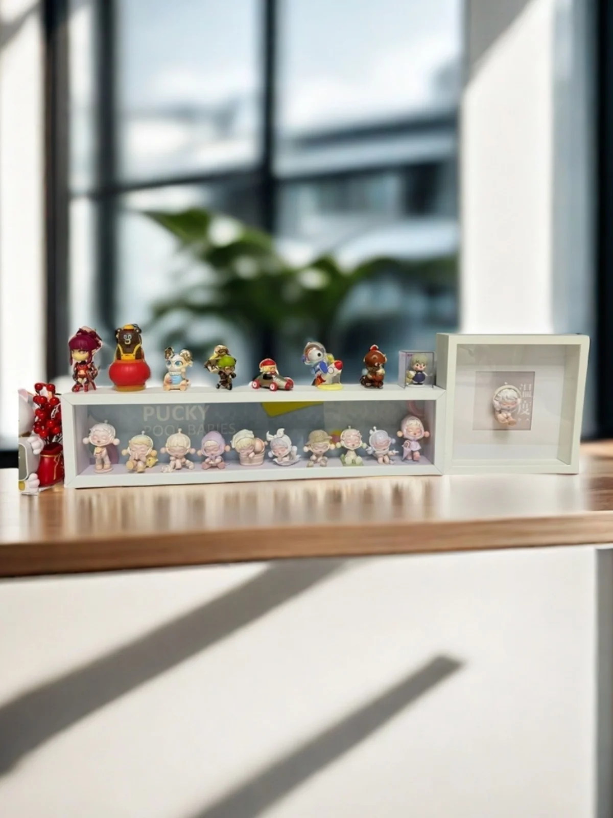 

Коробка для хранения фигурок mart, бесплатная рамка для дисплея «сделай сам», маленькая дикая пляжная настольная сова, фоторамка, деревянный материал для взрослых