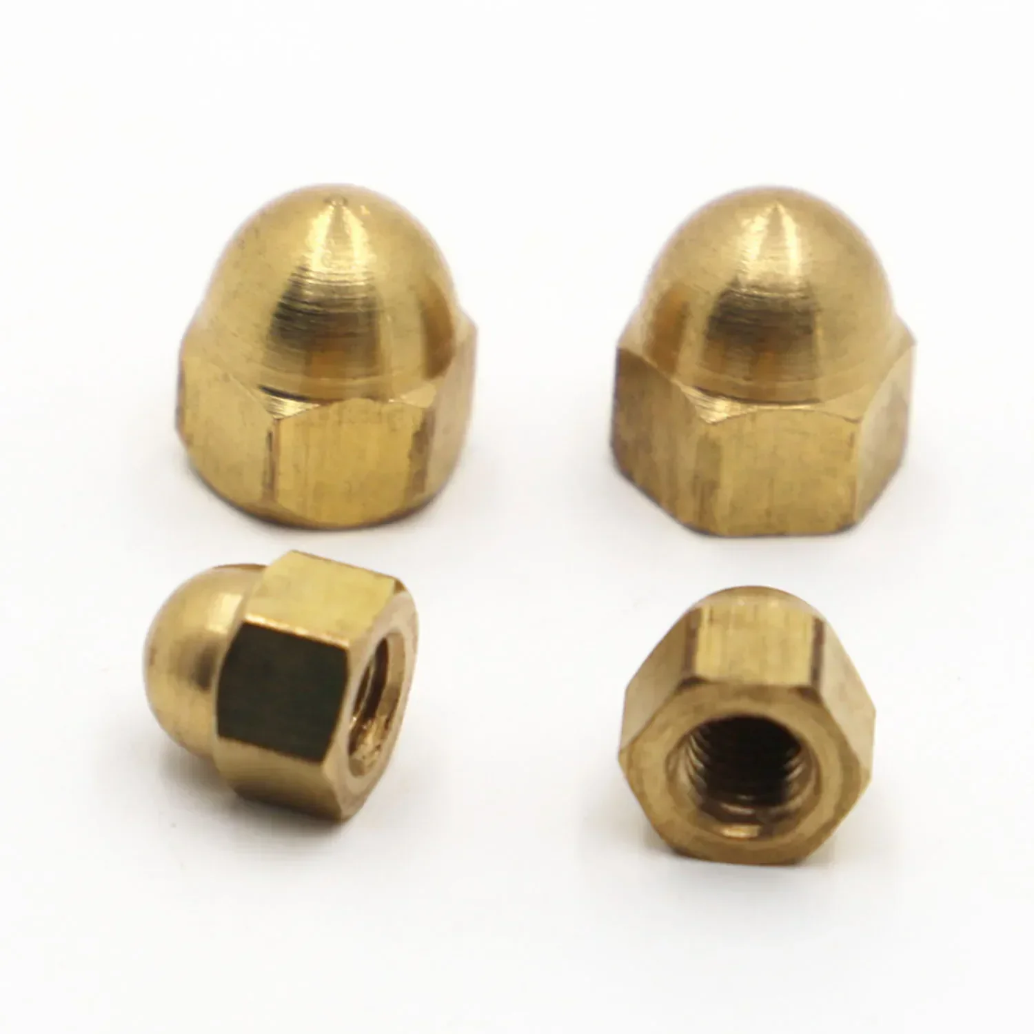 M3 M4 M5 M6 M8 M10 M12 M14 M16 Copper Acorn Cap Cover Semicircle Dome Nuts DIN1587