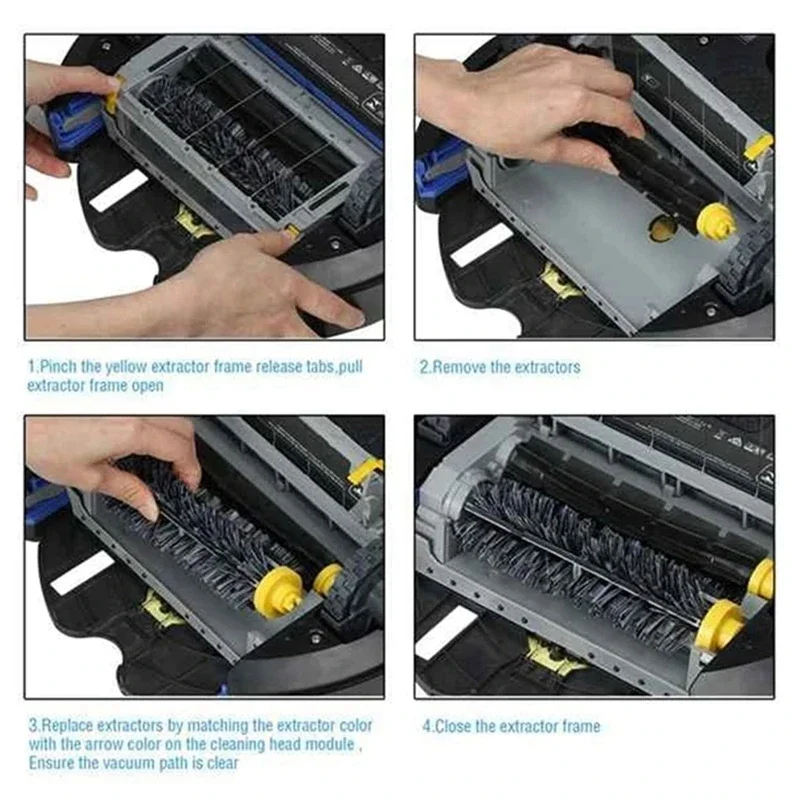 Irobot Roombaの交換用ローラーブラシ、掃除機アクセサリー、500、600、700、550、560、650、670、770、780