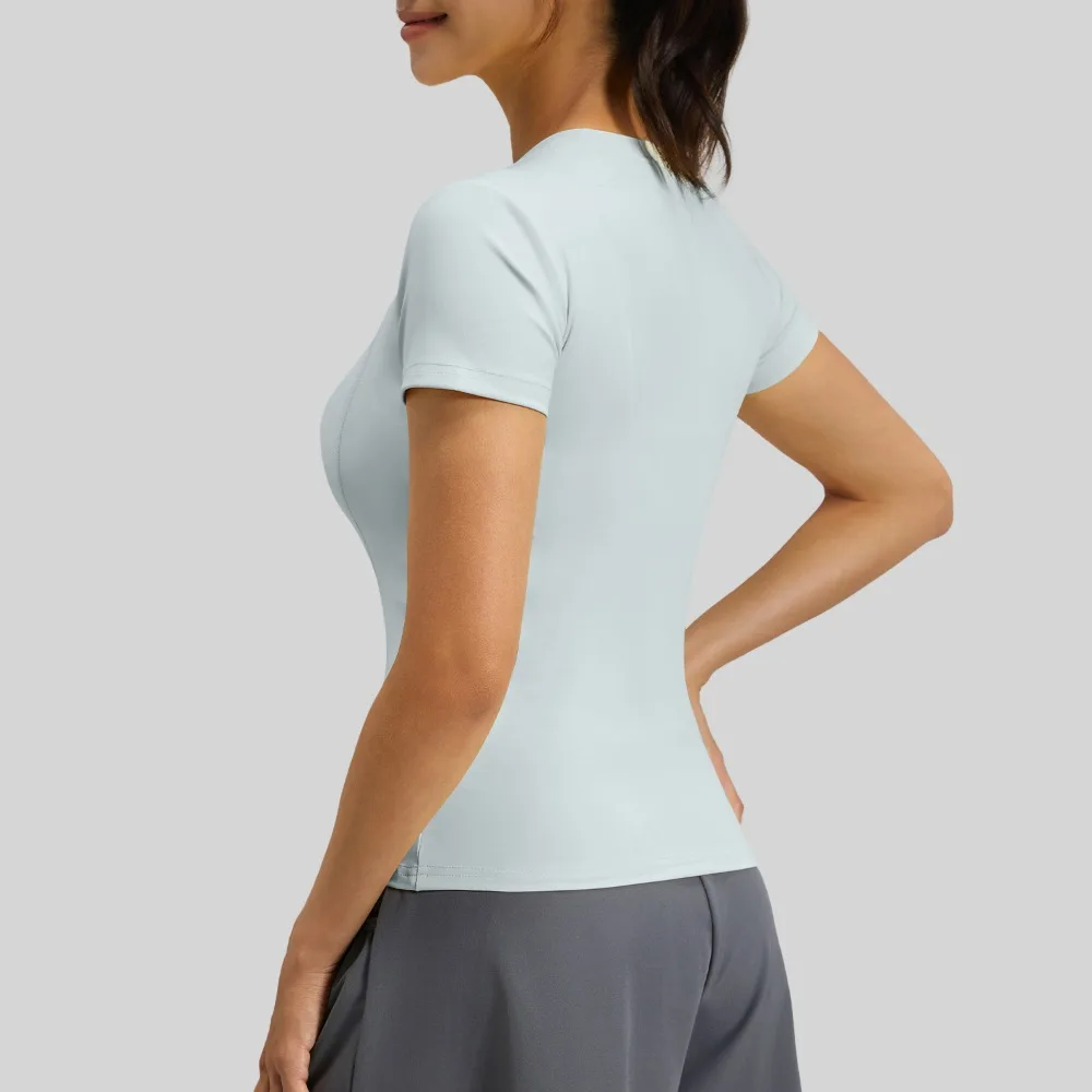 

Женский топ для тренировок Slim Fit | Рубашка с коротким рукавом для бега и тренировок на открытом воздухе, которую можно носить в качестве повседневной футболки