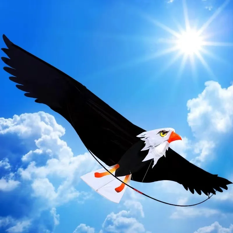 free shipping white eagle kite handle line kite surf for adults 3d kites normal colorful flying kites bird kite sports parachute