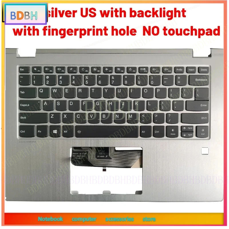 New For Lenovo YOGA 530-14 530-14IKB 530-14ARR Palmrest Upper Case cover US/UK/Spanish/Latin laptop Keyboard