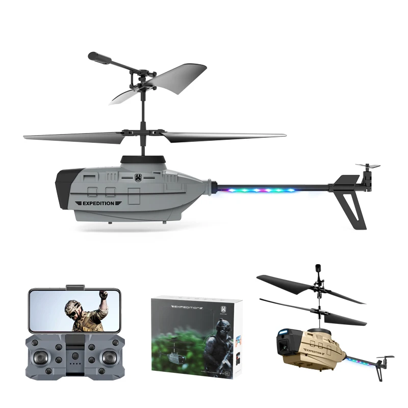 2022 New RC Helicopter With 4K Camera Mini Drone Gesture Sensing ESC Dron Rc Plane Quadrocopter Remote Control Toys For Kid Gift