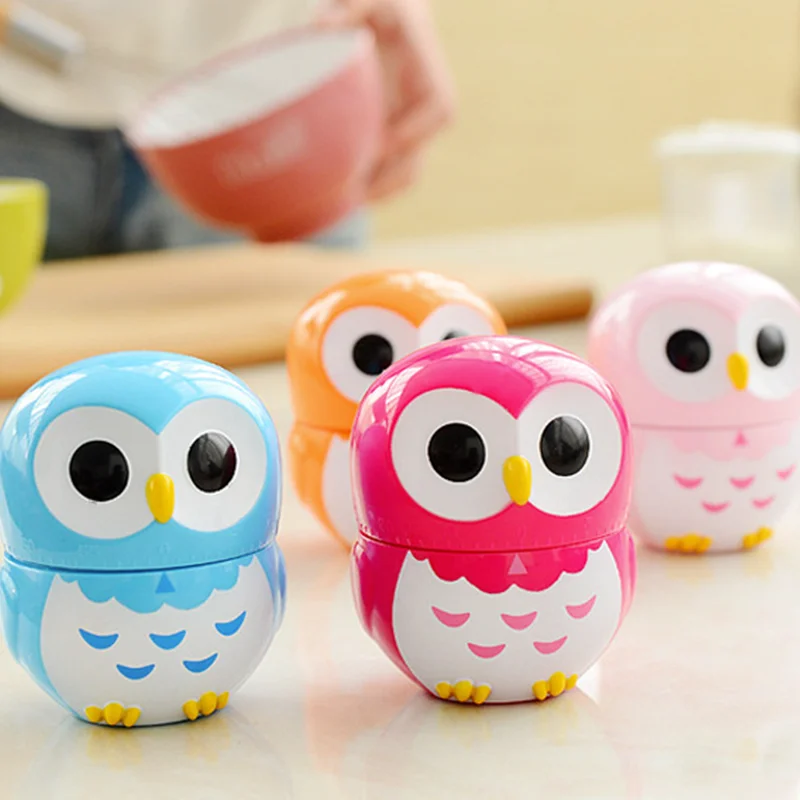 مؤقت مطبخ لطيف مع العد التنازلي ، المنبه ، الأدوات الميكانيكية ، البومة الإبداعية ، أدوات الطبخ ، الطفل والدراسة #3