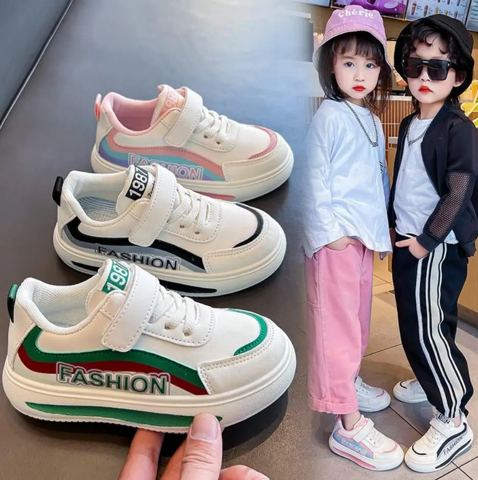 Four Seasons Children's Sneakers Girls Boys Non-slip Sport Shoes Toddler Sneakers Casual Soft Kids Outdoor  Skateboard Shoes