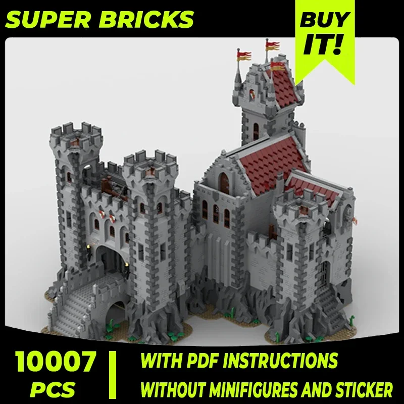 Moc Building Blocks Street View Model Red Lion Castle 2 Klocki techniczne DIY Montaż Zabawki konstrukcyjne dla dzieci Prezenty świąteczne