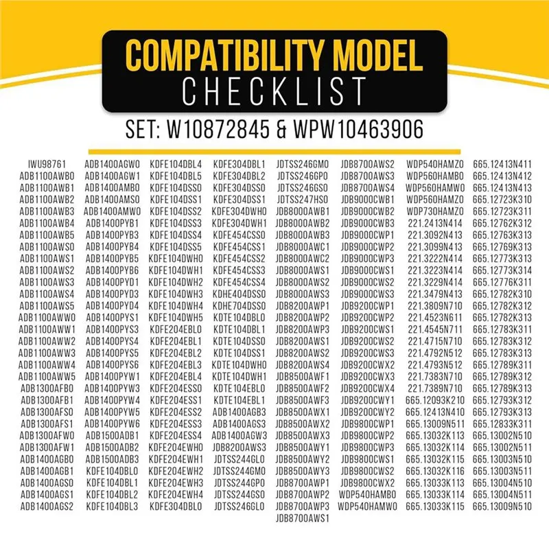 【جديد A39M】 قطع غيار لغسالة الأطباق Whirlpool Kenmore Kitchenaid-WP W10872845 وفلتر المضخة WPW10463906 مرشح الشاشة AP6