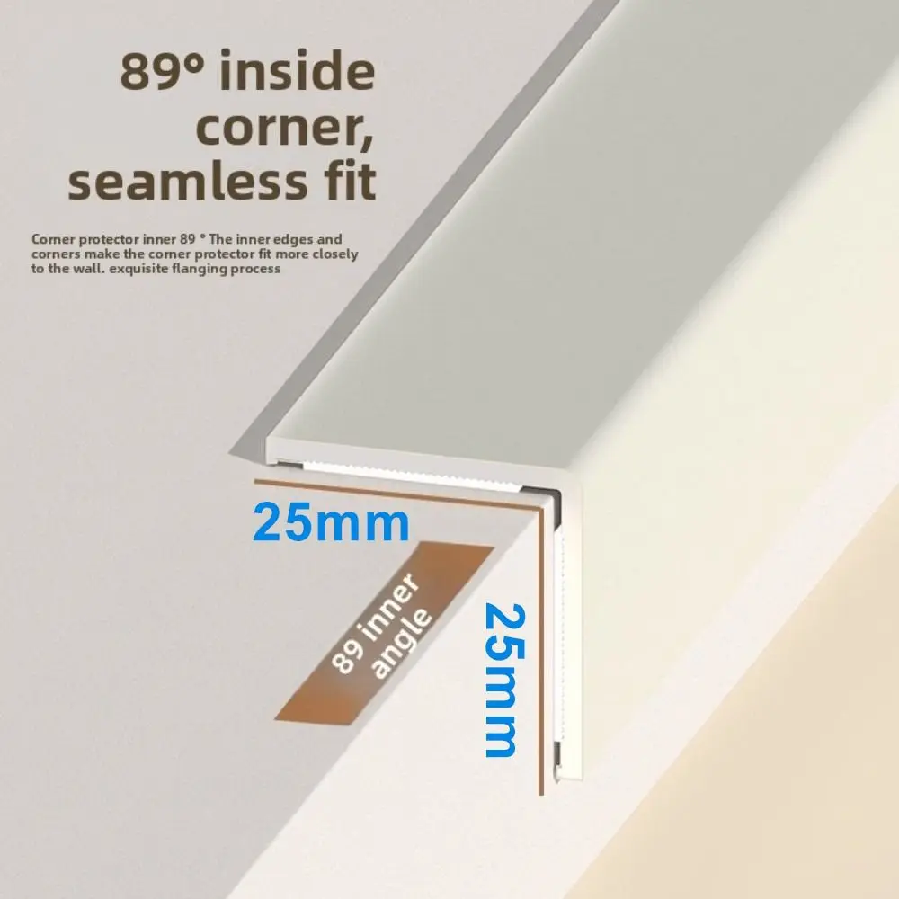 عالية الجودة بولي كلوريد الفينيل جدار ركن حامي ذاتية اللصق المضادة للتصادم ركن الحرس العالمي زاوية الوفير ديكور المنزل #4