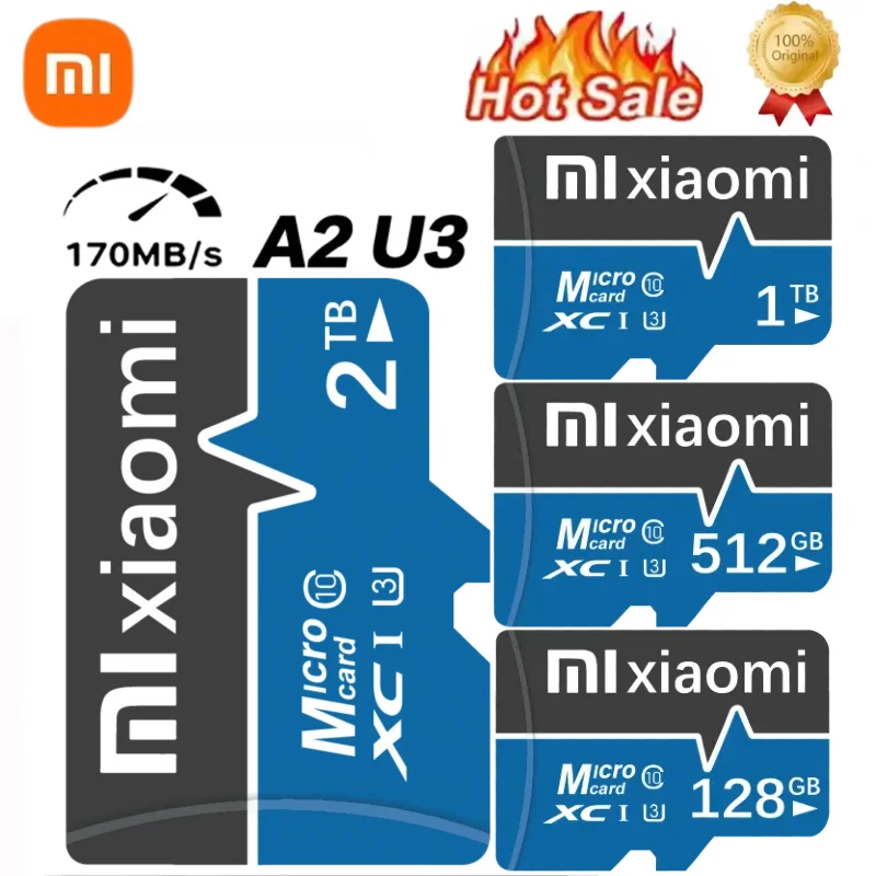 Original Xiaomi Memory Card 1TB 2TB High Speed Micro TF SD Card 512GB SD Card V60 U3 TF Cards For Nintendo Switch Ps4 Ps5 Game