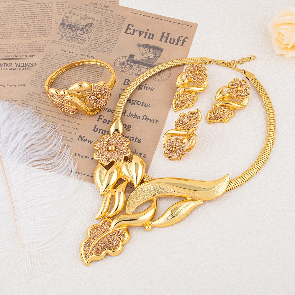 Nigerian Jewelry Sets 2025 Brazilian Jewelry Set Luxury High Quality for Woman Zirconia Jewelry Set African Wedding Jewelry