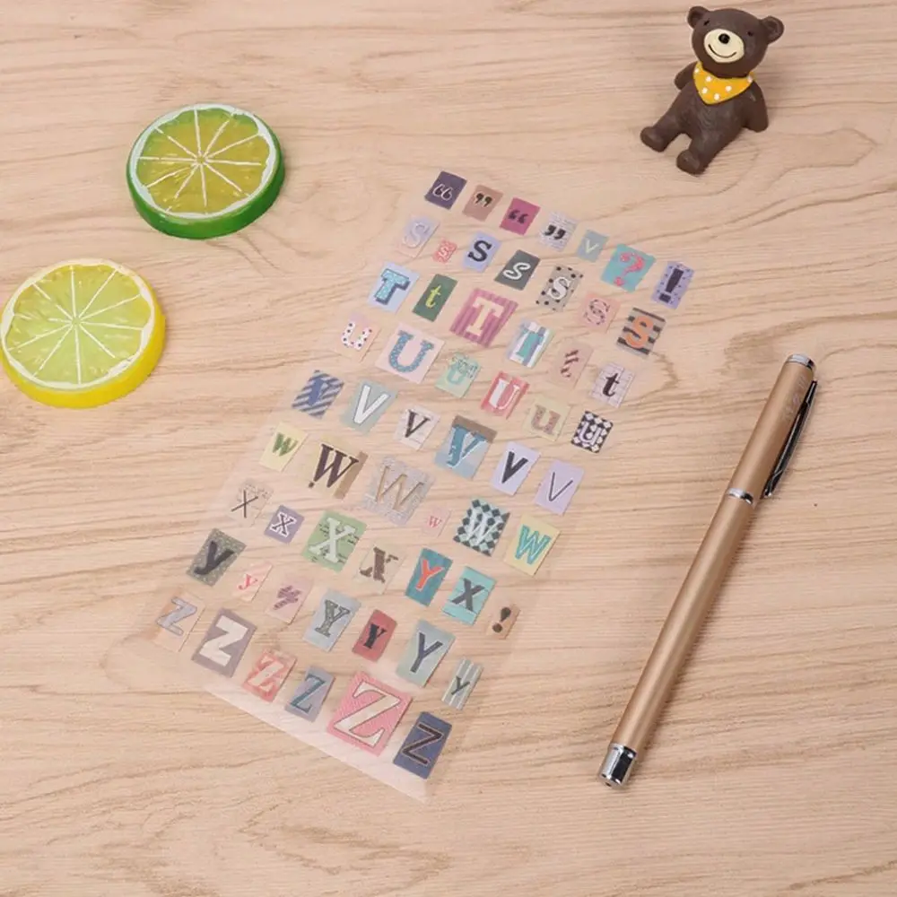 Decoration Diary Sticker Photo album Handmade Stickers DIY Decorative Stickers English Alphabet Number Decorative Stickers