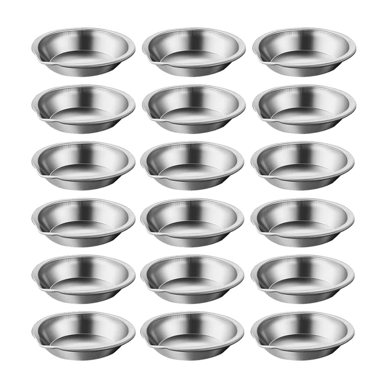 30 PCS Stainless Steel Painting Color Palette, With Mouth 2 In Painting Trays Make-Up Pallets Mini Metal Paint