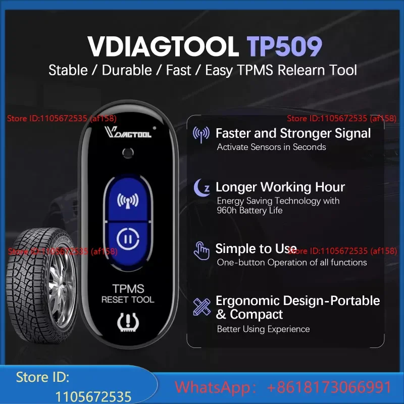 Suitable for tire pressure detection reset device, matching device, learning machine TPMS TP509