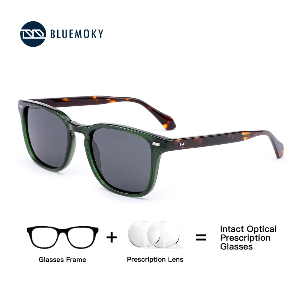 

BLUEMOKY Handmade Acetate Myopia Sunglasses Prescription Women Men Uv400 Polarized Optical Sun Glasses Driving Shades