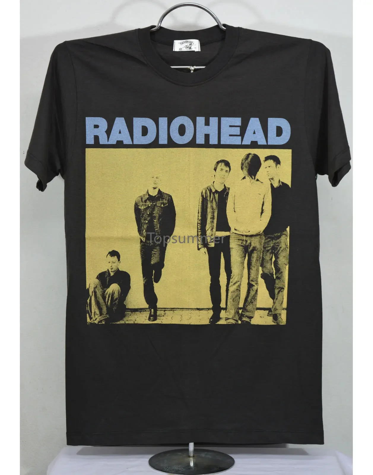 

Radiohead T Shirt Black Rock Band Concert Vtg New Summer Short Sleeves Fashion