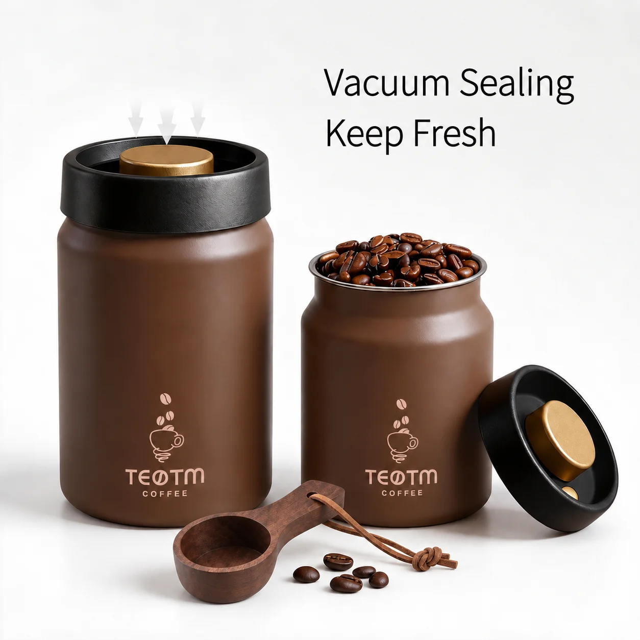 Food Storage Vacuum Containers - Wadah Penyimpanan Biji Kopi Vakum, Kaleng
