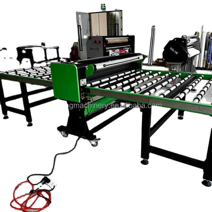 HCY Factory 1300mm LF1350-B2 Hot and Cold Automatic Application Table for  Glass, HDF, MDF, PVC Boards, A-Alum Plates Acrylic Bo