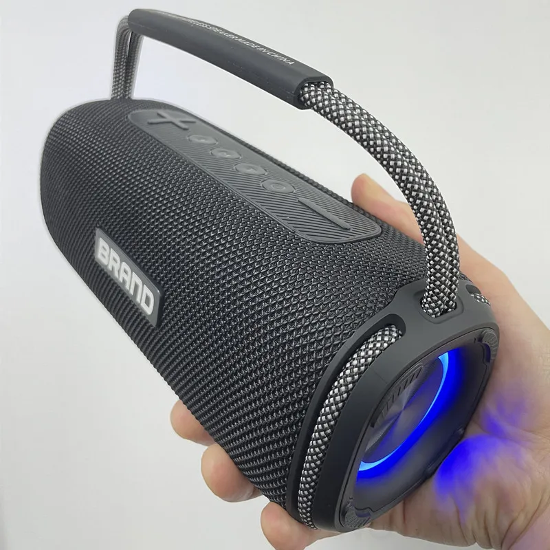 

Портативная беспроводная колонка Bluetooth 5.0 с RGB-подсветкой, водонепроницаемая, для улицы, с мощным сабвуфером, высококачественным звуком HIFI, поддержкой TF и MP3-плеером