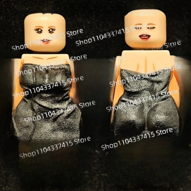 새로운 MOC 섹시한 여자 빌딩 블록 입상 조립 모델 장식 장난감 퍼즐 DIY 장식 컬렉션 휴일 선물