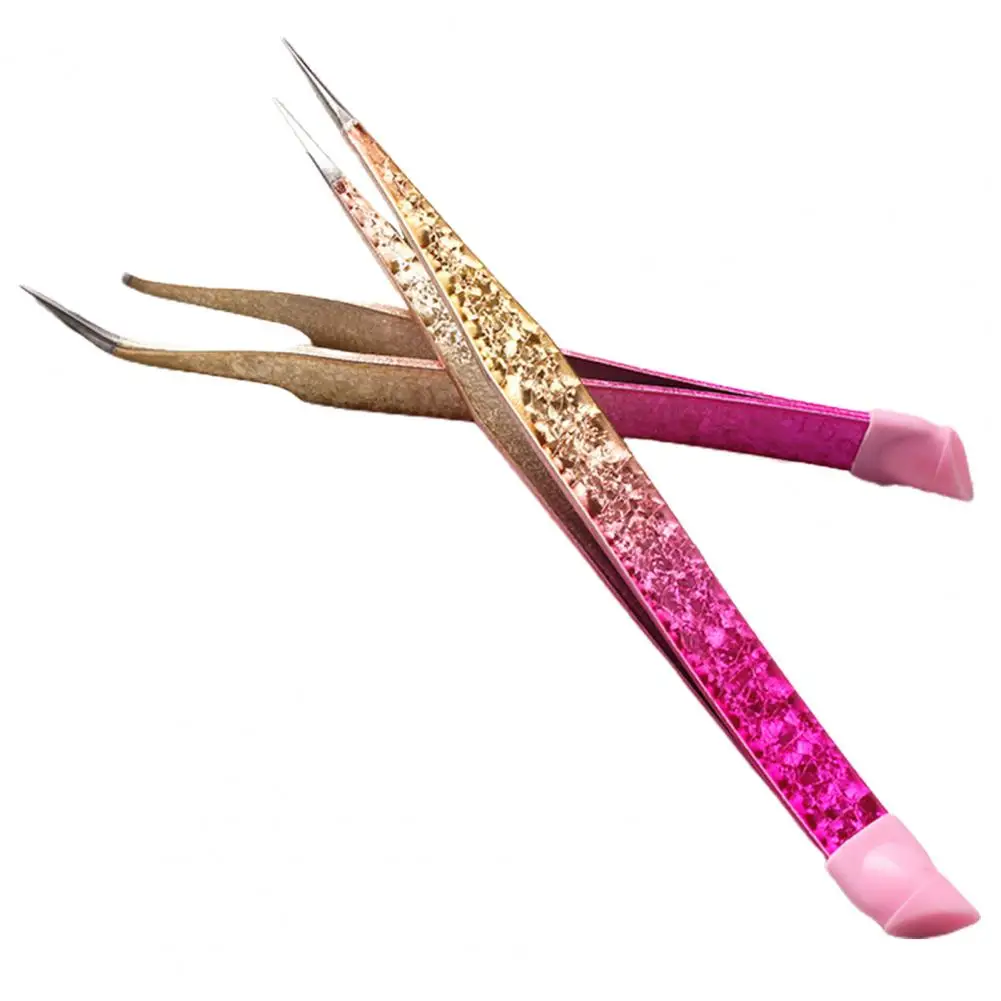 Convenient Nail Shaping Clip UV Gel Fixed Tools Manicure Tweezers Stainless Steel  Rhinestones Picker