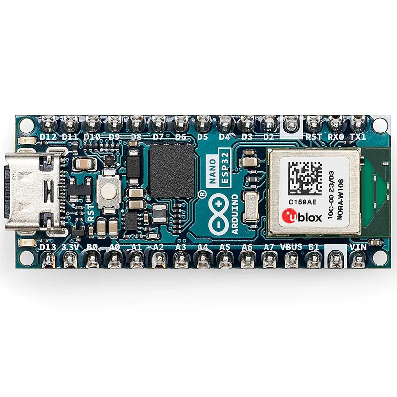 اردوينو نانو ESP32 مع رؤوس ABX00083 u-blox NORA-W106 ESP32-S3 لوحة تطوير مستوردة من إيطاليا أصلية جديدة
