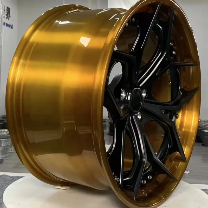 【2026】Two-piece Brushed Bronze 20inch 10J Factory Forged Aluminum Rims Wheels New Style Popular PCS Customized Color Sparkling