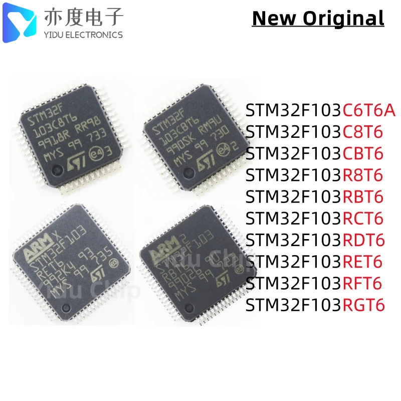 1pcs/lot STM32F103C6T6A STM32F103C8T6 STM32F103CBT6 STM32F103R8T6 STM32F103RBT6 STM32F103RCT6 STM32F103RET6 RDT6 RFT6 RGT6 MCU