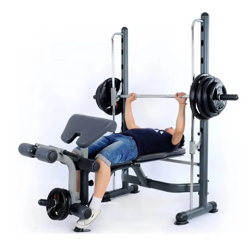 

Best Price Gym Workout Fitness Gym Weightlifting Plate Adjustable Weight Bench With Weightlifting Bar