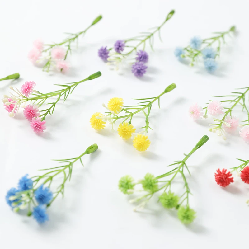 30/50 Stück Gypsophila Künstliche Blumen Köpfe Gefälschte Blumen DIY Girlande Zubehör Hochzeit Party Dekoration für Wohnkultur – Detail 3
