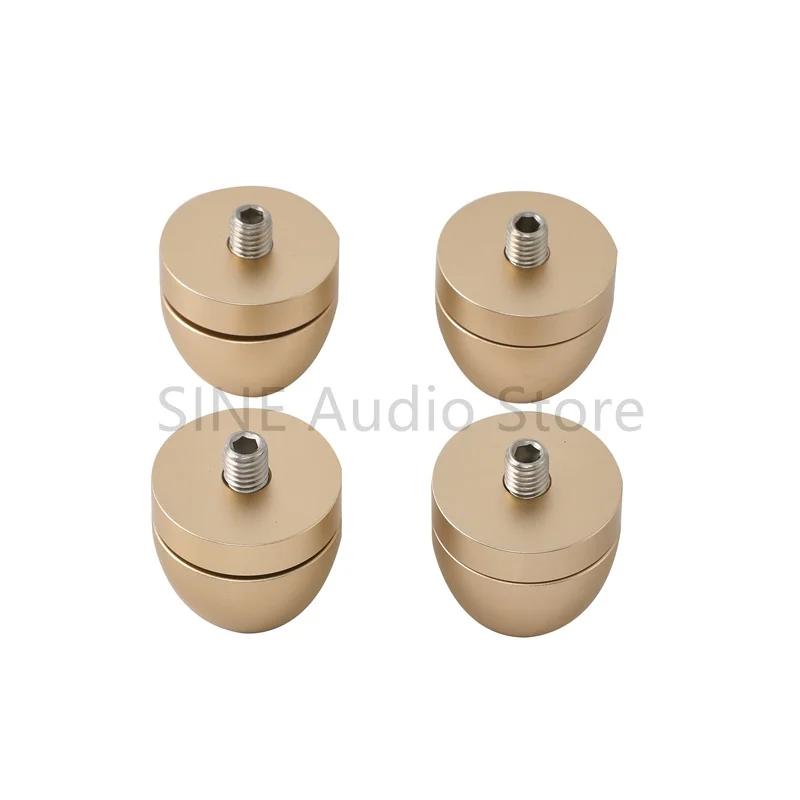 4pcs aluminum alloy flat bottomed speaker with shock-absorbing foot studs and M8 screws