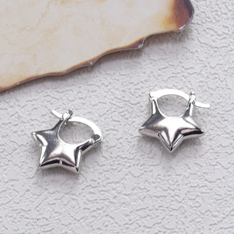 

Серьги-звездочки из стерлингового серебра 925 пробы для женщин, винтажные простые украшения, предотвращающие аллергию, аксессуары для вечеринок, подарок на день рождения