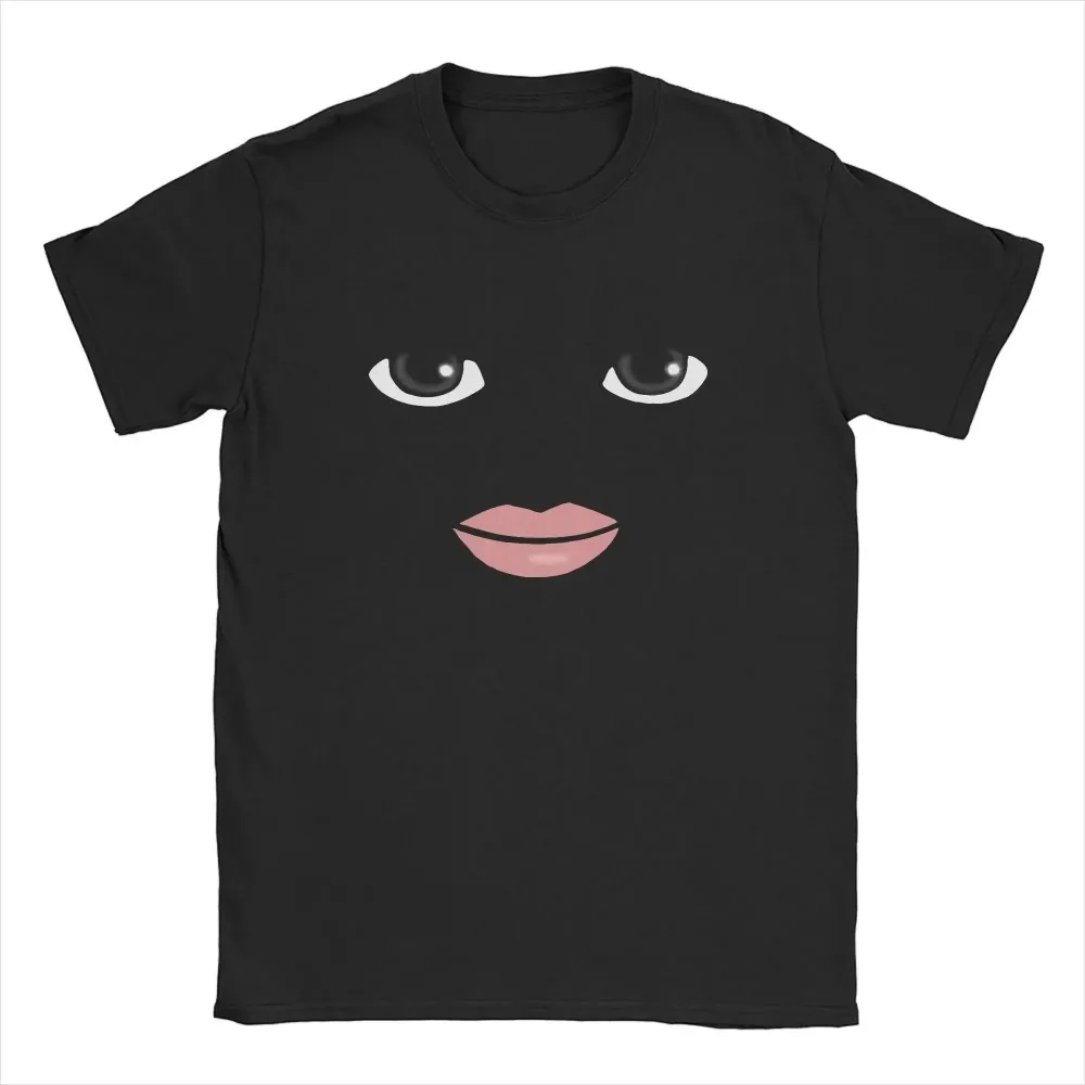 Round Neck Short Sleeved Clothing for Summer Novelty Streetwear Robot Roblox Facial T-shirt Aesthetic Clothing for Men and Women