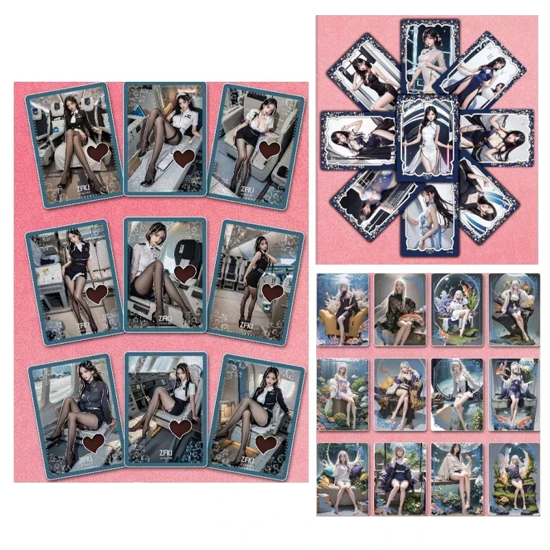 Limited Goddess Story Card ACG Nude AI Sexy Card Fold Card Collection uniforme JK calze di seta nera Sexy Girls Desire Woman